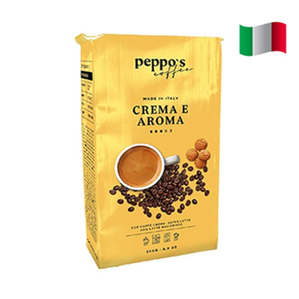 PEPPOS CREMA E AROMA FİLTRE KAHVE 250 GR SARI