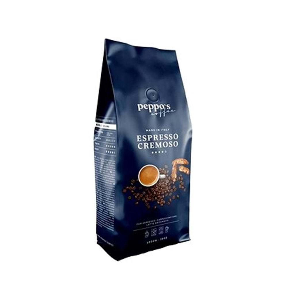 PEPPOS ESPRESSO CREMOSO ÇEKİRDEK KAHVE 1 KG