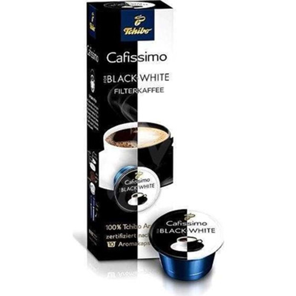 TCHİBO CAFİSSİMO BLACK WHİTE COFFEE KAPSÜL KAHVE 10 ADET