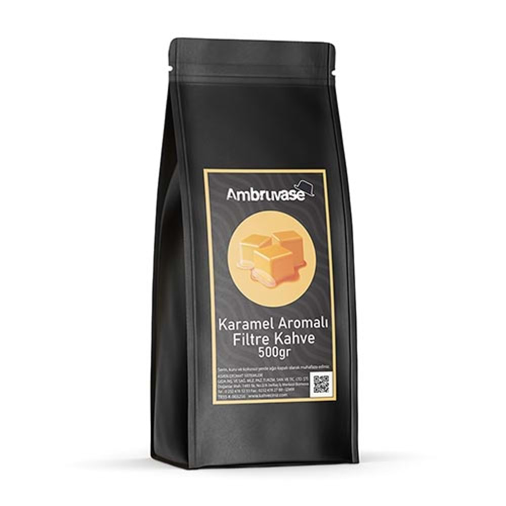 AMBRUVASE KARAMEL AROMALI FİLTRE KAHVE 500 GR