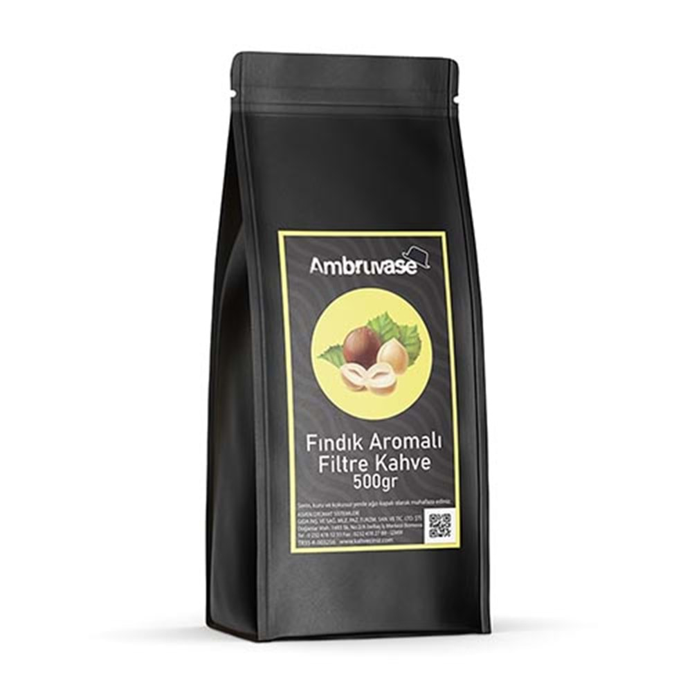 AMBRUVASE FINDIK AROMALI FİLTRE KAHVE 500 GR