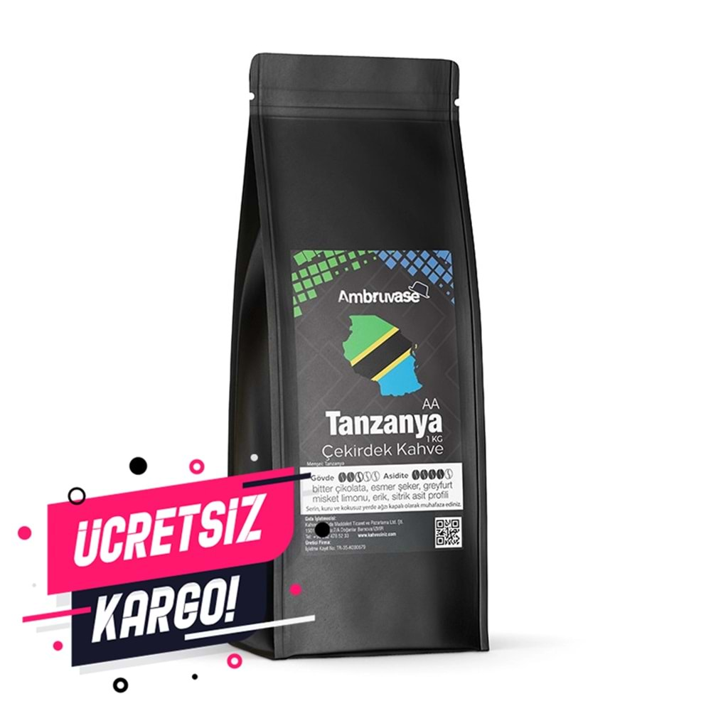 AMBRUVASE TANZANYA KAVRULMUŞ KAHVE