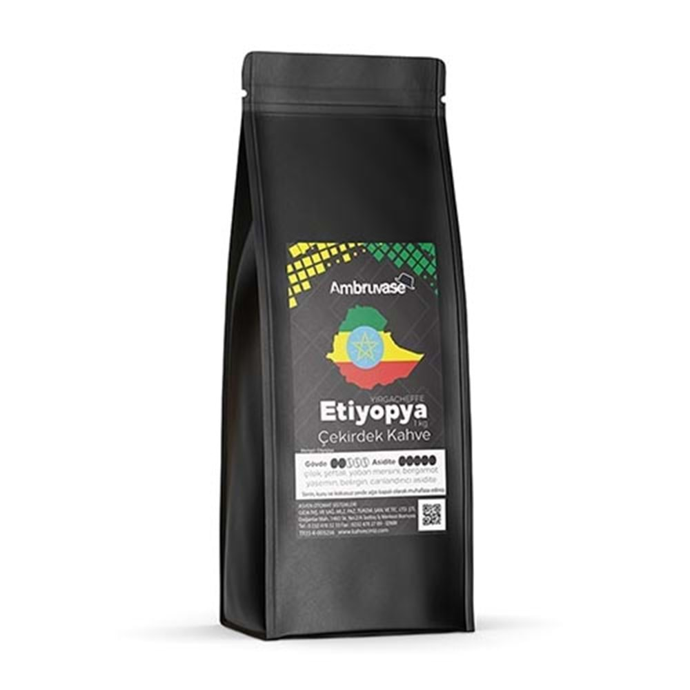 AMBRUVASE ETİYOPYA SİDAMO G4 KAVRULMUŞ KAHVE - 1 Kg.