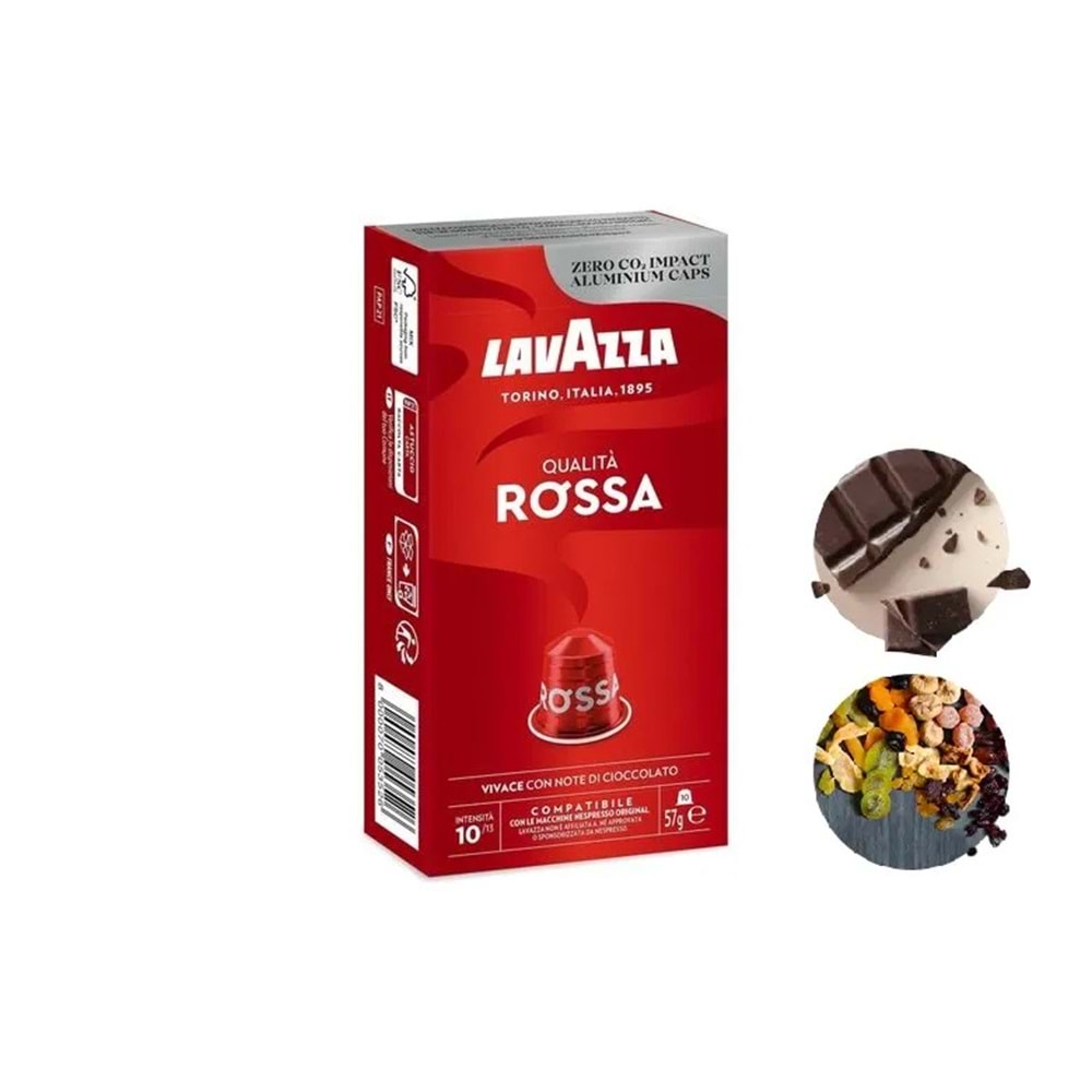 LAVAZZA NESPRESSO UYUMLU QUALİTA ROSSA KAPSÜL 10 LU