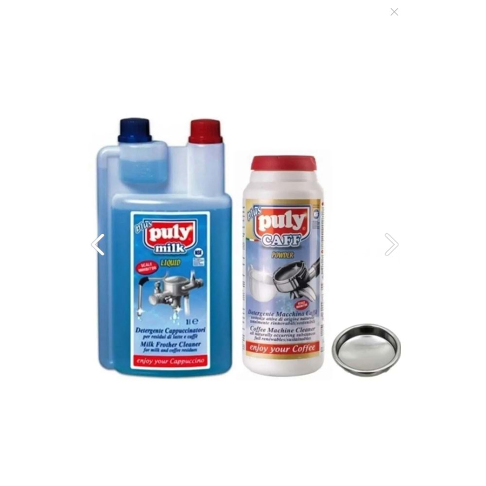 PULY CAFF 900 GR + MİLK 1LT. + METAL KÖRT TAPA 58 MM