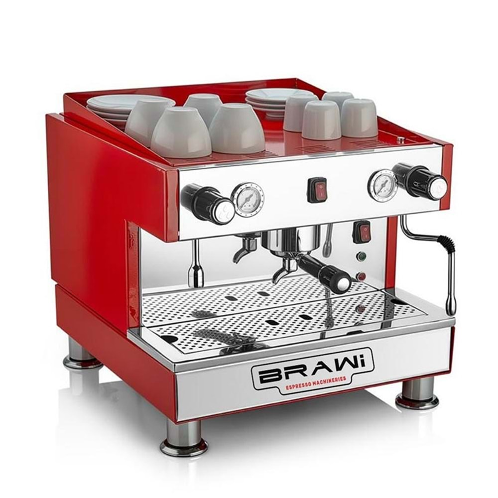 BRAWİ K-ONE EL 1 GRUPLU YARI OTOMATİK ESPRESSO KAHVE MAKİNESİ