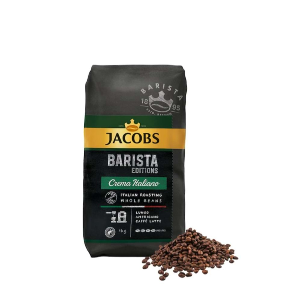 JACOBS BARİSTA EDİTİONS CREMA İTALİANO ÇEKİRDEK KAHVE 1 KG