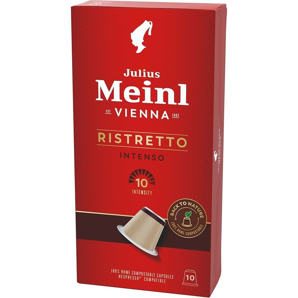 JULIUS MEINL RİSTRETTO İNTENSO KAPSÜL KAHVE 10 ADET NESPRESSO UYUMLU