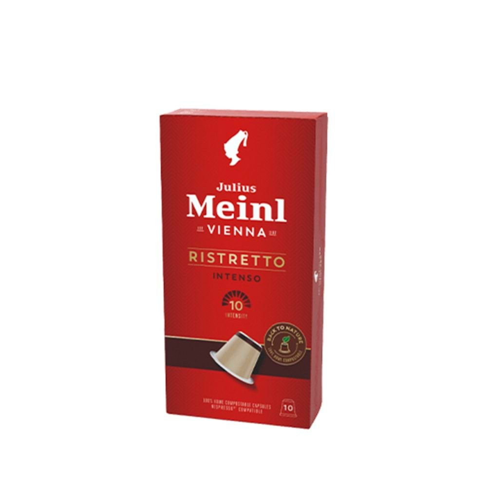 JULIUS MEINL RİSTRETTO İNTENSO KAPSÜL KAHVE 10 ADET NESPRESSO UYUMLU