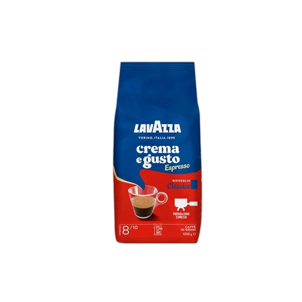 LAVAZZA CREMA E GUSTO CLASSICO ÇEKİRDEK KAHVE 1 KG