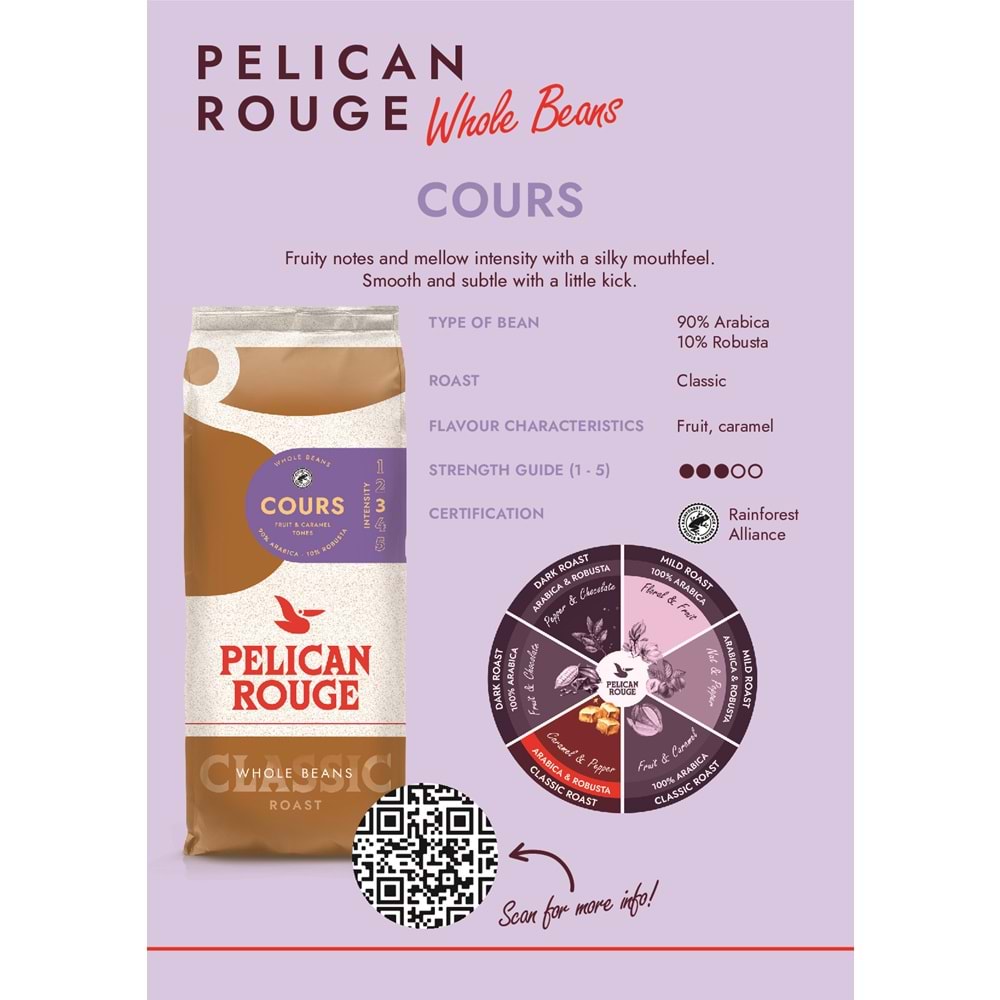 PELICAN ROUGE COURS ÇEKİRDEK KAHVE 1 KG