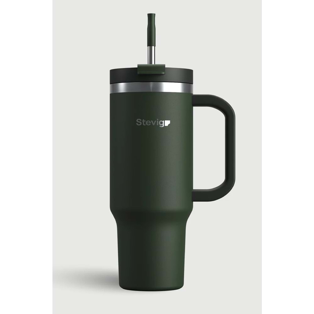 STEVIG 2 MOODS TUCK-IN TUMBLER SIZDIRMAZ ÇELİK TERMOS 900 ML GREEN ST-237