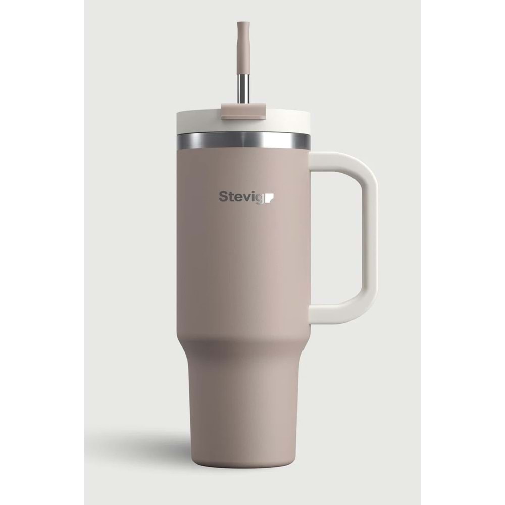 STEVIG 2 MOODS TUCK-IN TUMBLER SIZDIRMAZ ÇELİK TERMOS 900 ML PURE CASHMERE ST-243