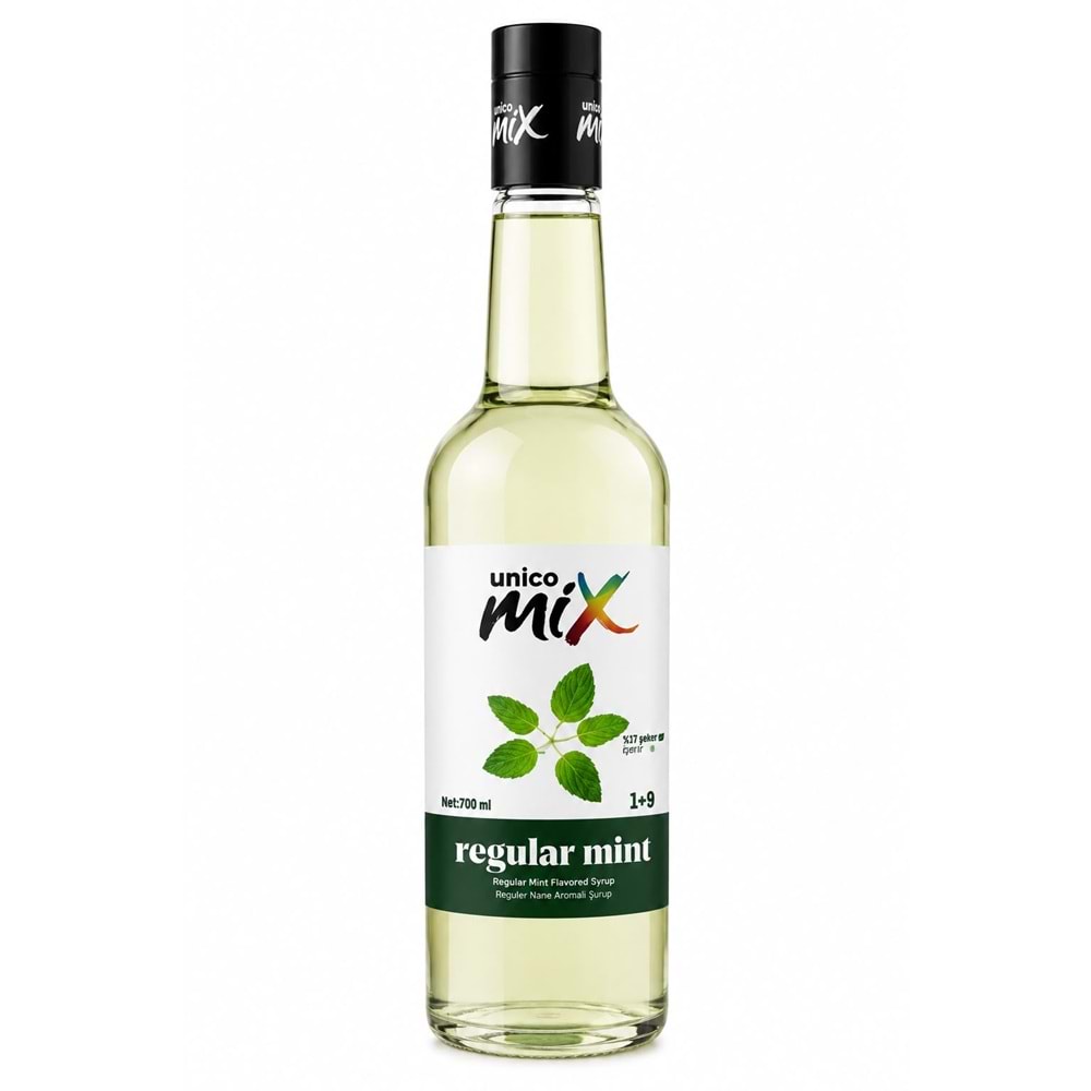 Unicomix Regular Nane Aromalı Şurup 700 Ml