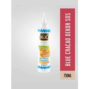 UNİCOMİX PORTAKAL (BLUE CURACAO) DEKOR SOS 750 ML