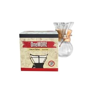 ONE MORE CHEMEX UYUMLU FİLTRE KAHVE KAĞIDI 6-8 CUP 100 ADET