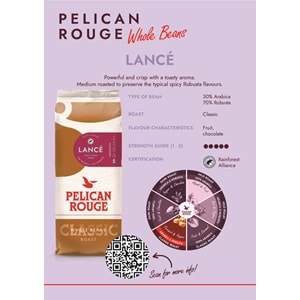 PELICAN ROUGE LANCE ÇEKİRDEK KAHVE 1 KG
