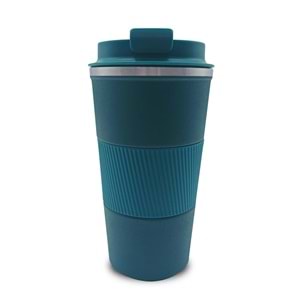 TERMOS MUG BARDAK BASKILI TURKUAZ