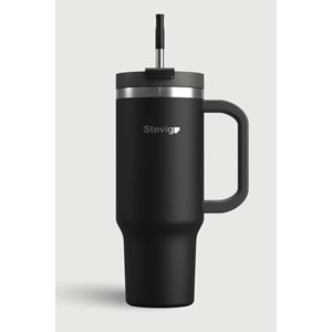 STEVIG 2 MOODS TUCK-IN TUMBLER SIZDIRMAZ ÇELİK TERMOS 900 ML BLACK ST-236
