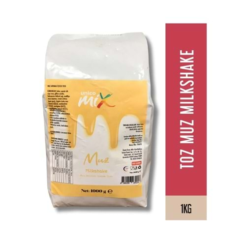 UNİCOMİX TOZ MİLKSHAKE MUZ 1000 GR