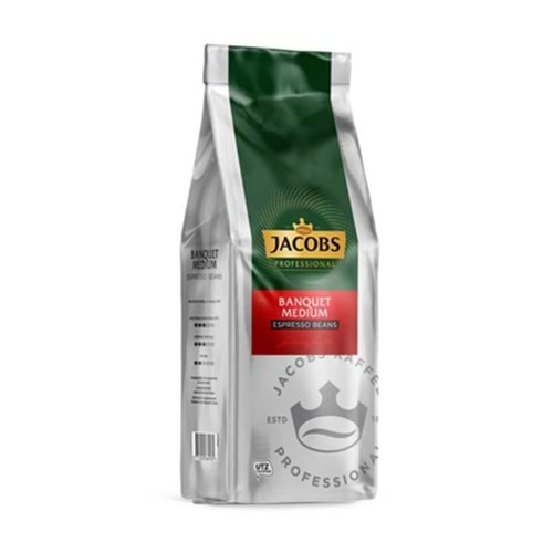 JACOBS CAFE CREMA ÇEKİRDEK KAHVE 1 KG {BANQUET MEDİUM)