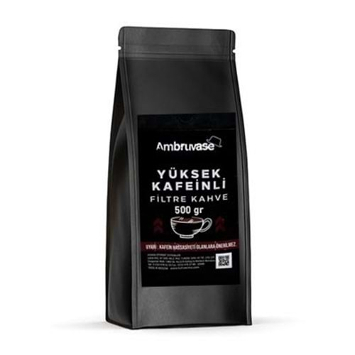 AMBRUVASE YÜKSEK KAFEİNLİ FİLTRE KAHVE 500 GR