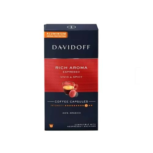 DAVİDOFF RİCH AROMA ESPRESSO KAPSÜL KAHVE 10'LU