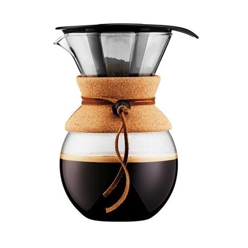 BODUM 8 CUP KAHVE DEMLEME EKİPMANI VE METAL FİLTRE POUR OVER