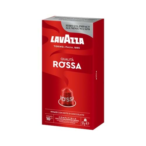 LAVAZZA NESPRESSO UYUMLU QUALİTA ROSSA KAPSÜL 10 LU