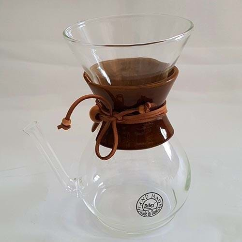 KAHVECİNİZ CHEMEX 6 CUP KAHVERENGİ KAHVE DEMLEME EKİPMANI