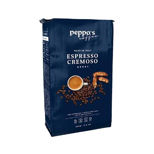 PEPPOS ESPRESSO CREMOSO FİLTRE KAHVE 250 GR MAVİ