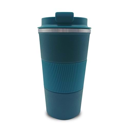 TERMOS MUG BARDAK BASKILI TURKUAZ