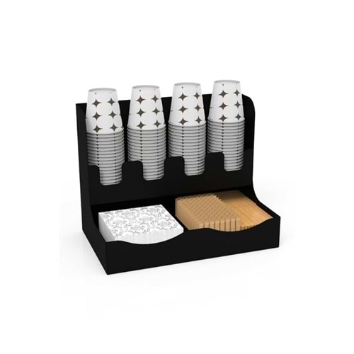 KAHVECİNİZ 8 OZ BARDAK UYUMLU ÇAY VE KAHVE ORGANİZASYON STANDI