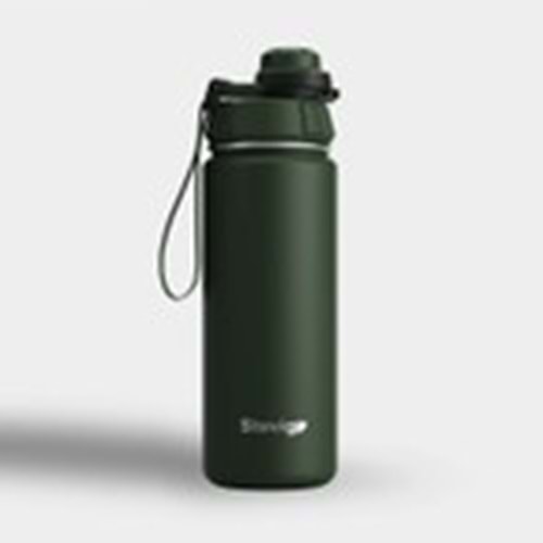STEVIG 1 HAND LEAK-PROOF SIZDIRMAZ ÇELİK TERMOS 500 ML GREEN ST-208