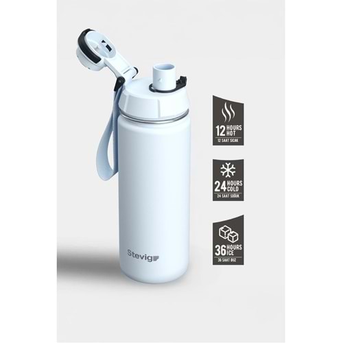 STEVIG 1 HAND LEAK-PROOF SIZDIRMAZ ÇELİK TERMOS 500 ML ICE MELT ST-223