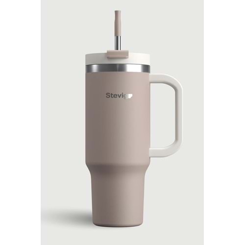 STEVIG 2 MOODS TUCK-IN TUMBLER SIZDIRMAZ ÇELİK TERMOS 900 ML PURE CASHMERE ST-243