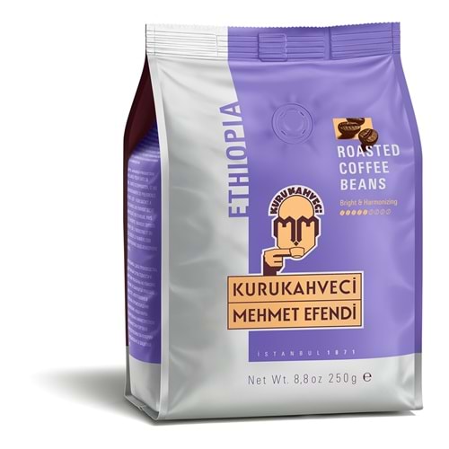 Kurukahveci Mehmet Efendi Ethiopia Çekirdek Kahve 250 Gr