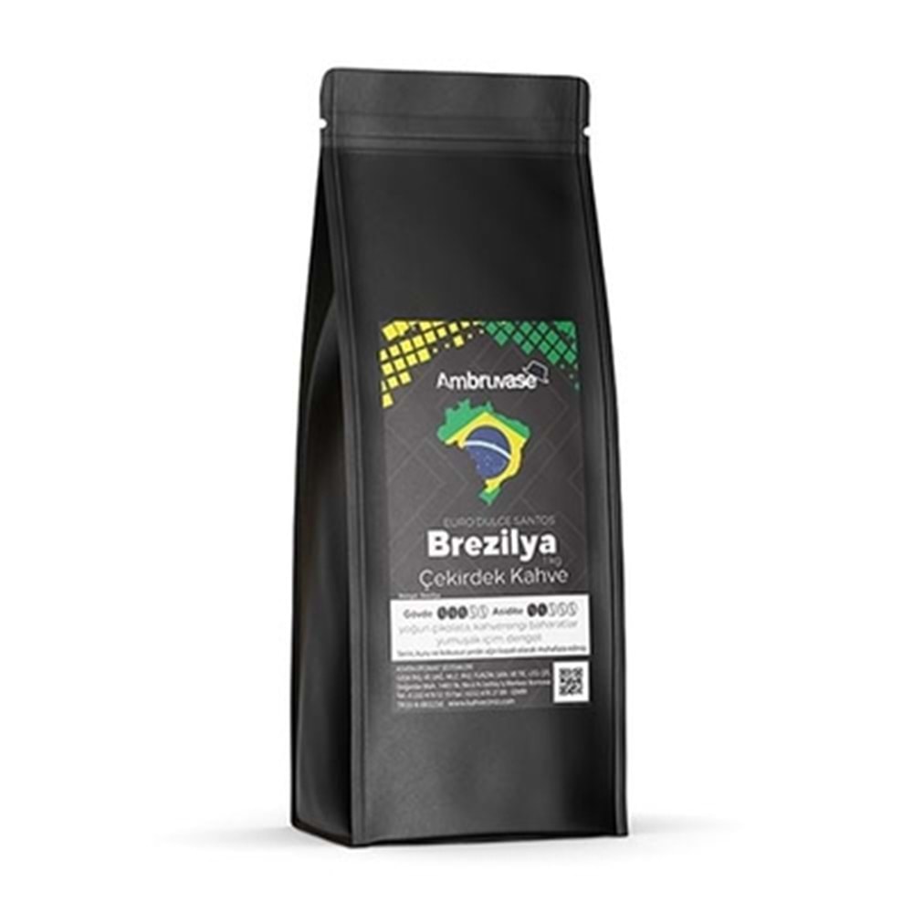 AMBRUVASE BREZİLYA EURO DULCE SANTOS KAVRULMUŞ KAHVE - 1 Kg.